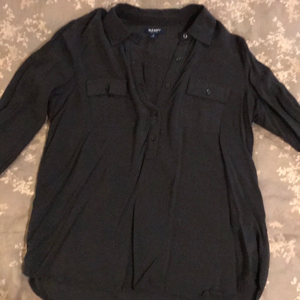 Charcoal blouse